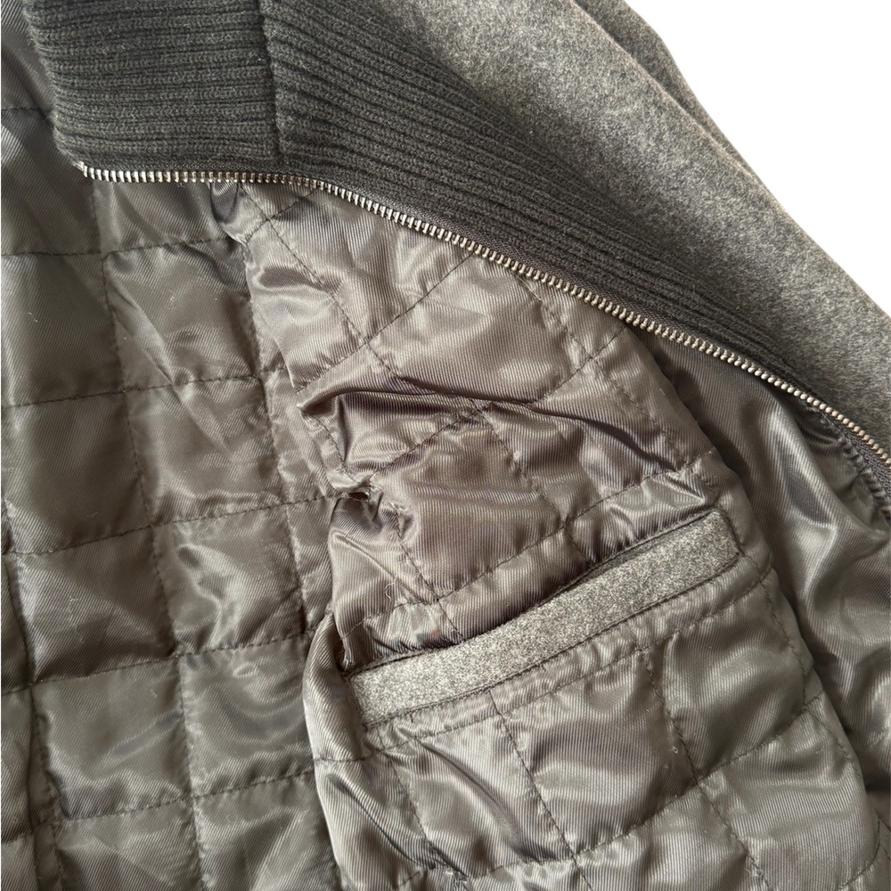 Kenneth Cole Reaction Charcoal Pea Coat - Picture 5 of 7